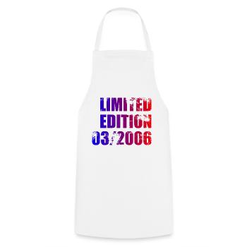 18e anniversaire édition limitée 03/2006 - Tablier de cuisine - blanc - Devant - AI Model Male 185 dark (185cm)