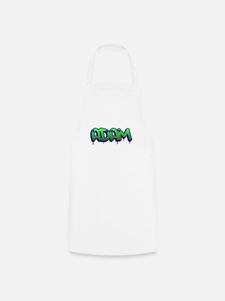 Graffiti Prénom Adam - Tablier de cuisine - blanc