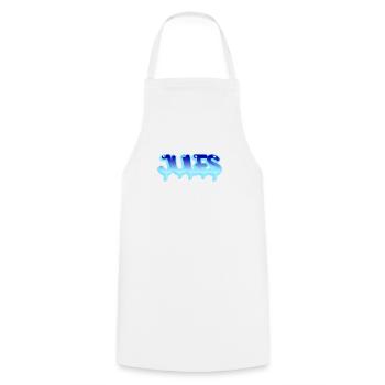Graffiti first name Jules - Cooking Apron - white - Front - AI Model Male 185 dark (185cm)