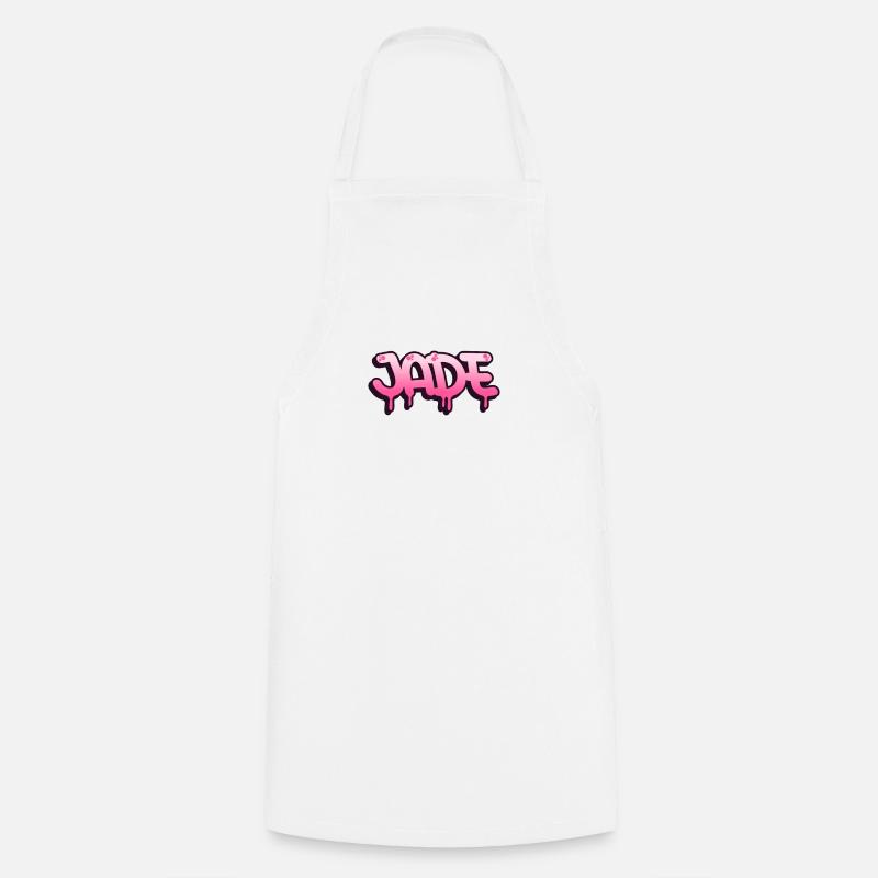 Graffiti Prénom Jade - Tablier de cuisine - blanc