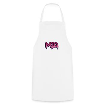 Graffiti Name Mia - Cooking Apron - white - Front - AI Model Male 185 dark (185cm)