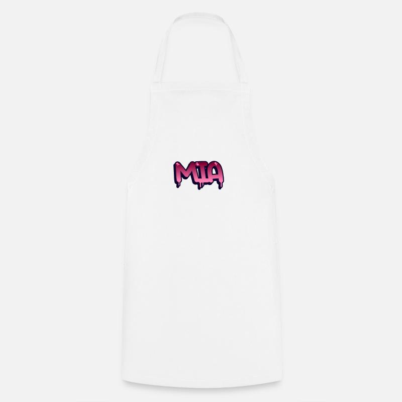Graffiti prénom Mia - Tablier de cuisine - blanc
