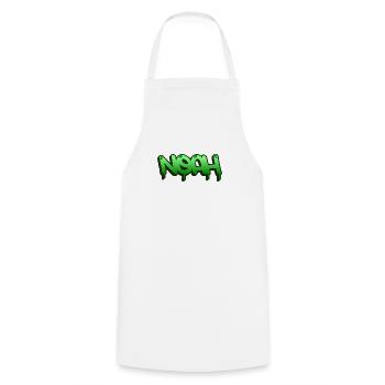 Graffiti Name Noah - Cooking Apron - white - Front - AI Model Male 185 dark (185cm)
