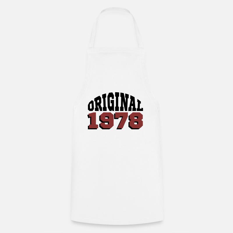 Original 1978 - Kochschürze - Weiß