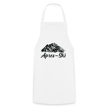 Ski Motif de ski pour les skieurs Skieurs - Tablier de cuisine - blanc - Devant - AI Model Male 185 dark (185cm)