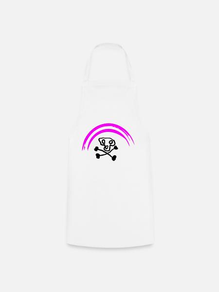 Kids Skull Rainbow - Kochschürze - Weiß