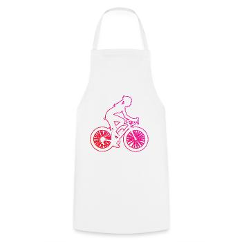 Vélo Vélo Vélo Femme - Tablier de cuisine - blanc - Devant - AI Model Male 185 dark (185cm)