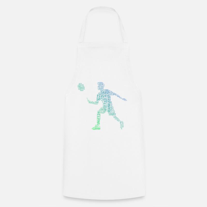Joueuses de badminton badminton badminton - Tablier de cuisine - blanc