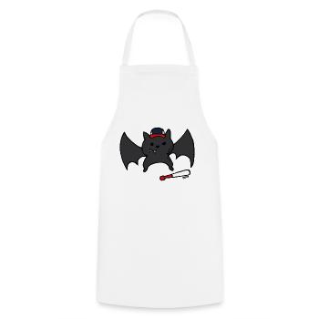 Funny & Cute Baseball Bat / Bat - Cooking Apron - white - Front - AI Model Male 185 dark (185cm)