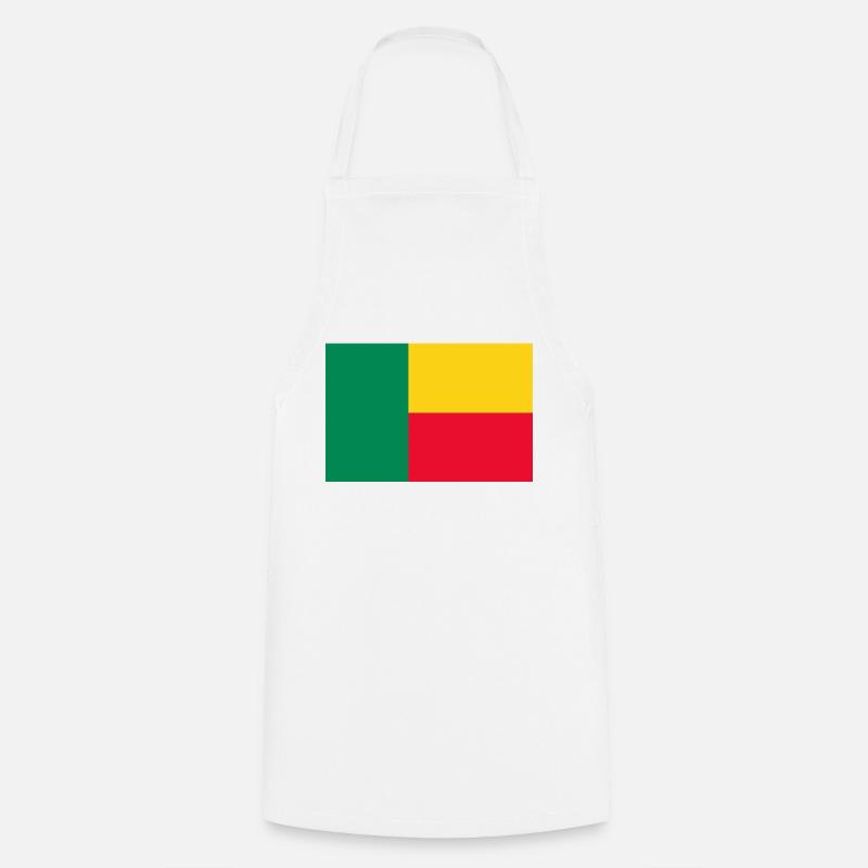 Bénin - Tablier de cuisine - blanc