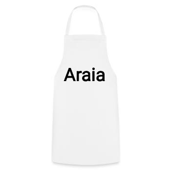 Araia - Cooking Apron - white - Front - AI Model Male 185 dark (185cm)