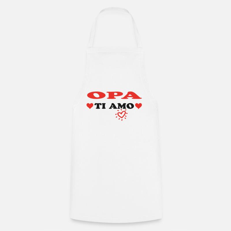 OPA Ti amo - Cooking Apron - white