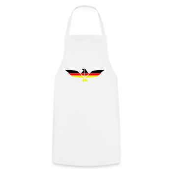 Aigle allemand - Tablier de cuisine - blanc - Devant - AI Model Male 185 dark (185cm)