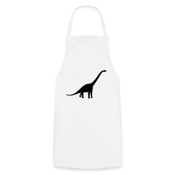 Dinosaurier - Dino - Kochschürze - Weiß - Vorne - AI Model Male 185 dark (185cm)