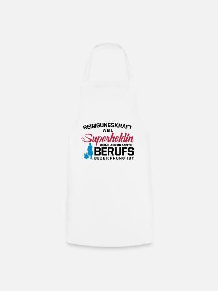Reinigungskraft - Kochschürze - Weiß