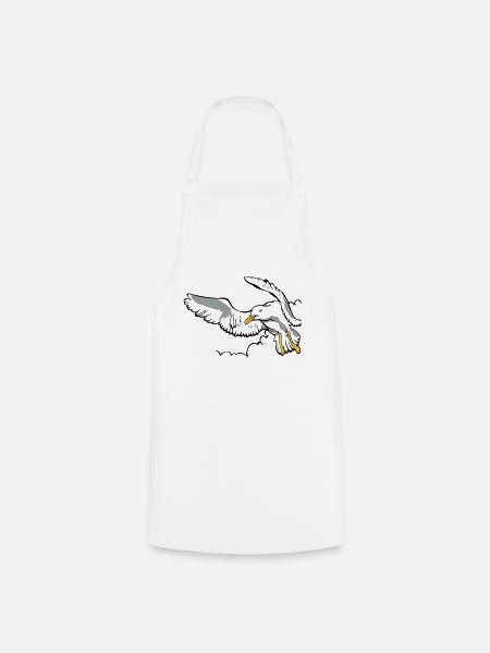 Seagull - Cooking Apron - white