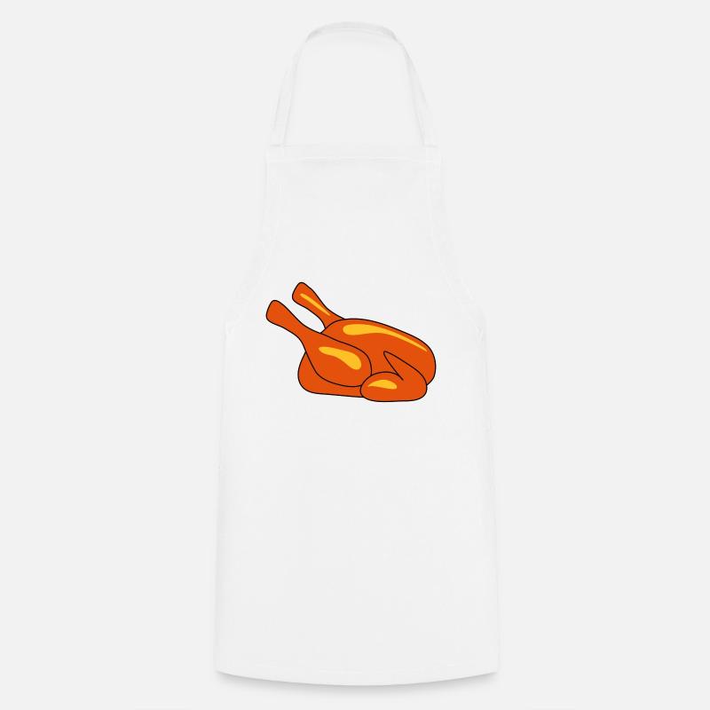 Poulet - Tablier de cuisine - blanc