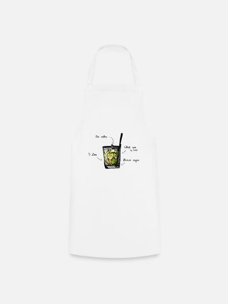Caipirinha Cocktail - Kochschürze - Weiß