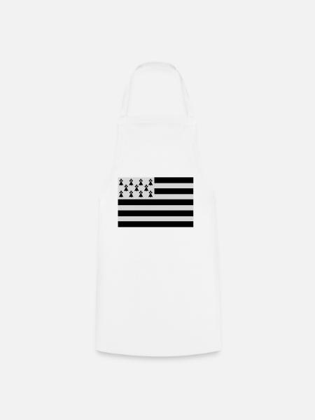 Drapeau Bretagne original - Tablier de cuisine - blanc