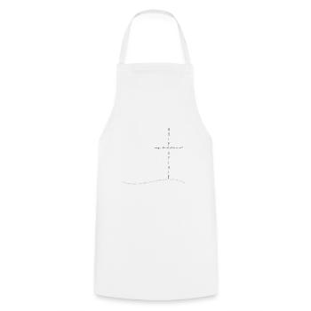 HEILIGER GEIST - Kochschürze - Weiß - Vorne - AI Model Male 185 dark (185cm)