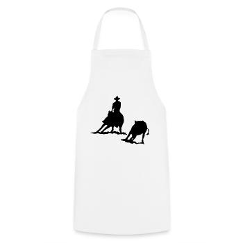 Cutting Silhouette II - Cooking Apron - white - Front - AI Model Male 185 dark (185cm)