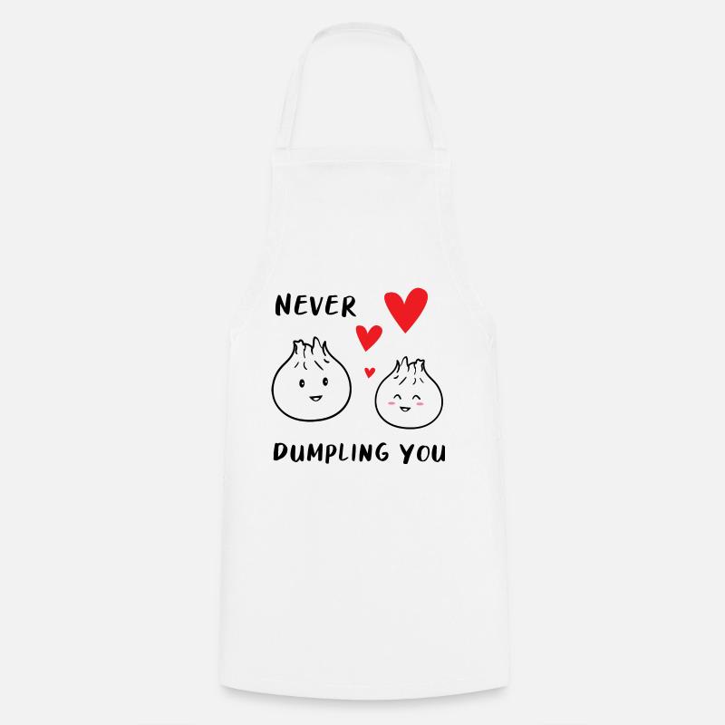 Dumpling Pärchen - Kochschürze - Weiß