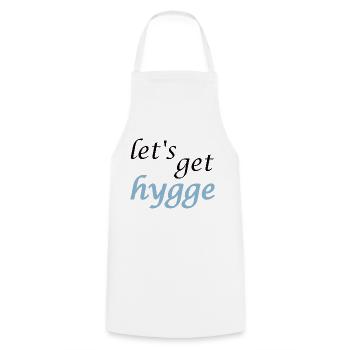 let's get hygge - Cooking Apron - white - Front - AI Model Male 185 dark (185cm)