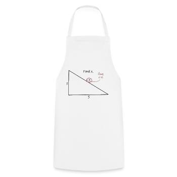 Find X - Cooking Apron - white - Front - AI Model Male 185 dark (185cm)