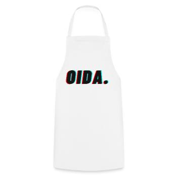 oida. - Das Wiener Original - Kochschürze - Weiß - Vorne - AI Model Male 185 dark (185cm)