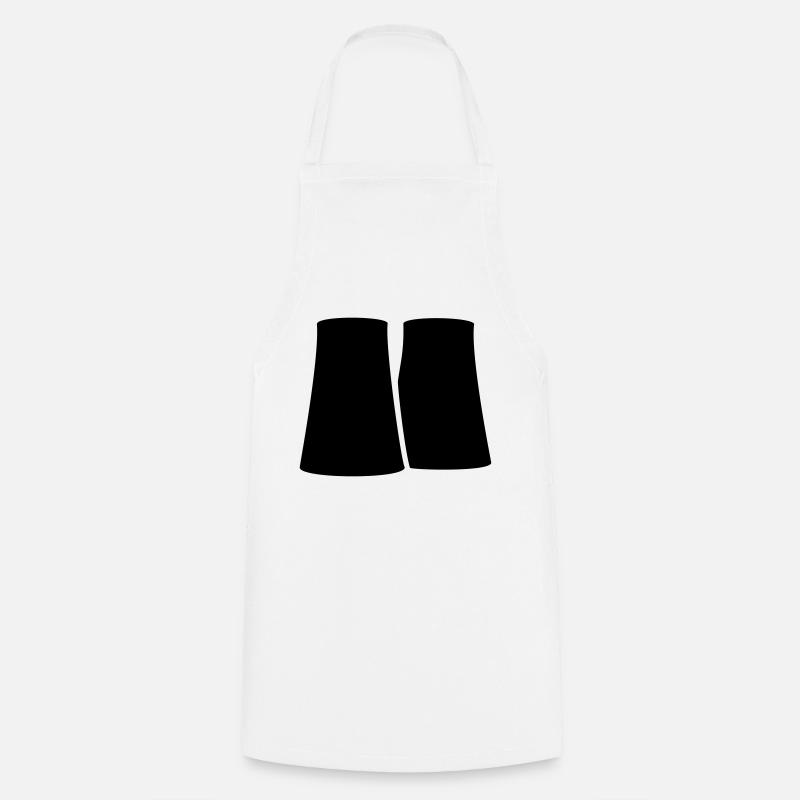 Centrale nucléaire (1c) - Tablier de cuisine - blanc