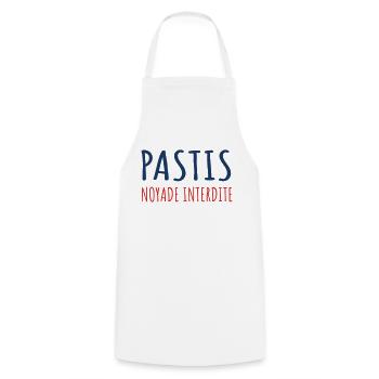 Apéro pastis marseille - Tablier de cuisine - blanc - Devant - AI Model Male 185 dark (185cm)