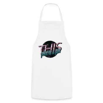 protest support your local calendaring - Cooking Apron - white - Front - AI Model Male 185 dark (185cm)