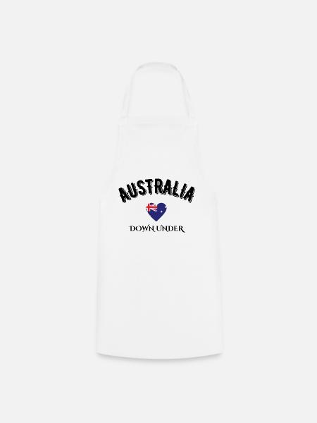 australia down under - Cooking Apron - white