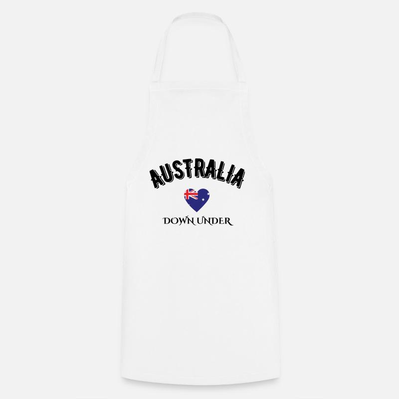 australia down under - Cooking Apron - white