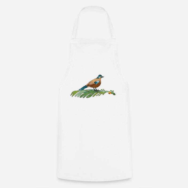 Oiseau - Tablier de cuisine - blanc