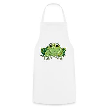 Grenouille - Tablier de cuisine - blanc - Devant - AI Model Male 185 dark (185cm)