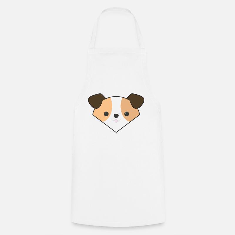 Chien simple mignon - Tablier de cuisine - blanc