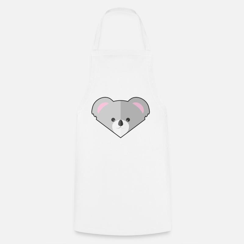 Cute Simple Koala - Cooking Apron - white