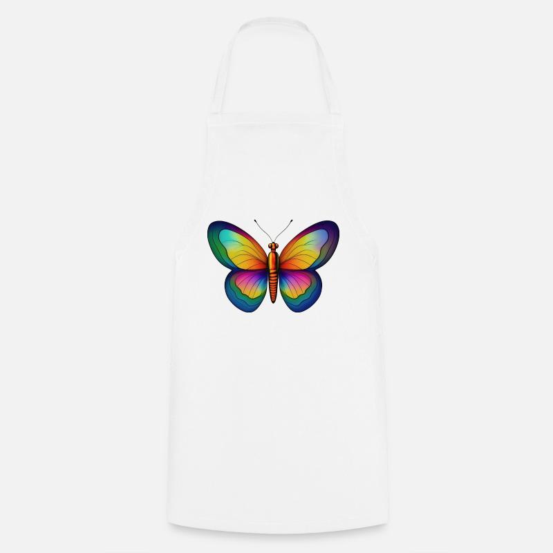 Butterfly - Cooking Apron - white
