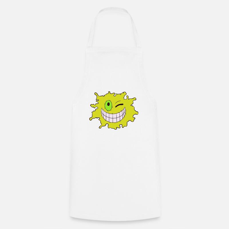 Splash Yellow - Cooking Apron - white