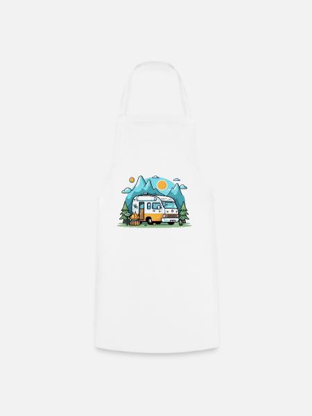 Vanlife - Kochschürze - Weiß