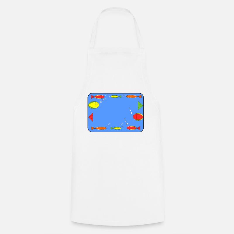 Pisces in the frame - Cooking Apron - white