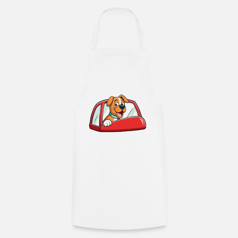 Joyful Boxer Toasting Art - Cooking Apron - white