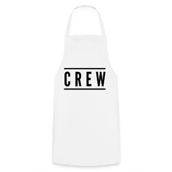 crew - Cooking Apron - white - Front - AI Model Male 185 dark (185cm)