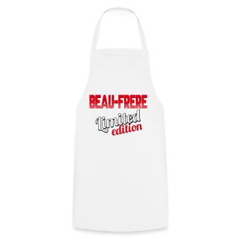 BEAU FRÈRE LIMITED EDITION - Cooking Apron - white - Front - AI Model Male 185 dark (185cm)