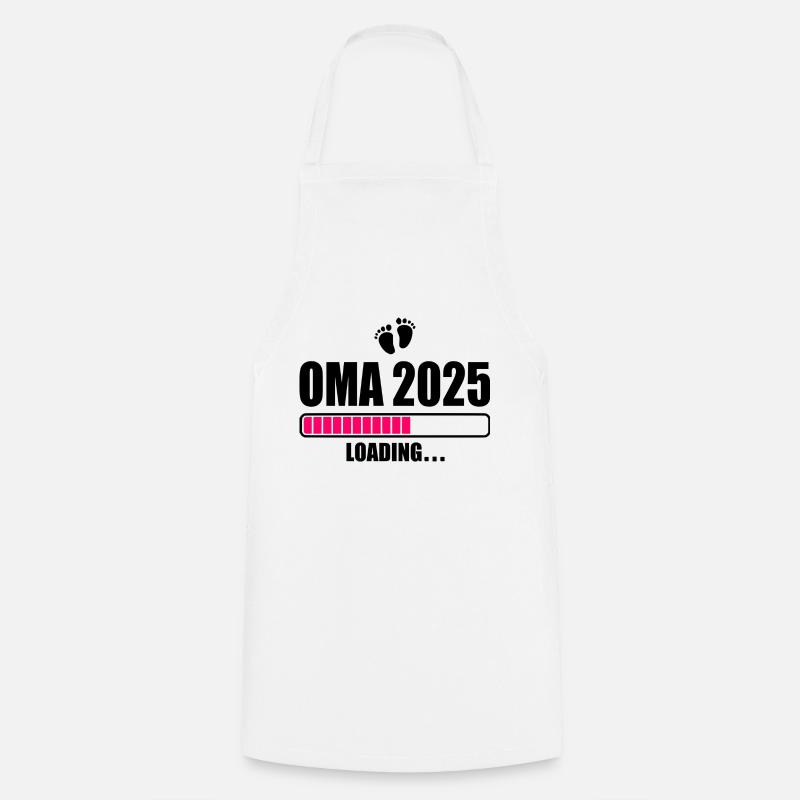 Oma 2025 loading - Kochschürze - Weiß