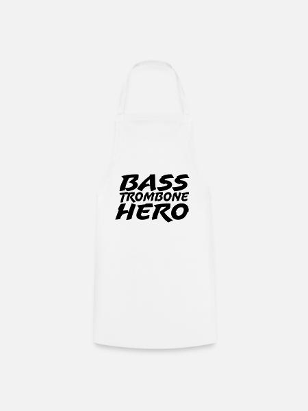 Bass Trombone Hero - Kochschürze - Weiß