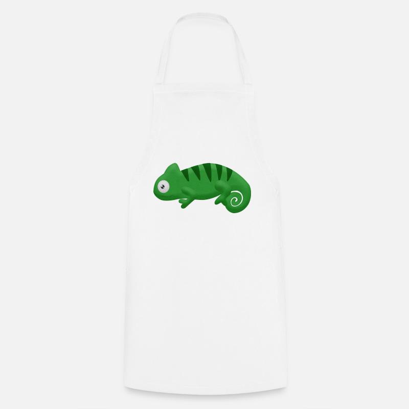 Felt Chameleon - Tablier de cuisine - blanc