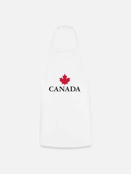 Canada Maple Leaf Ottawa Montréal Vancouver Québec - Tablier de cuisine - blanc
