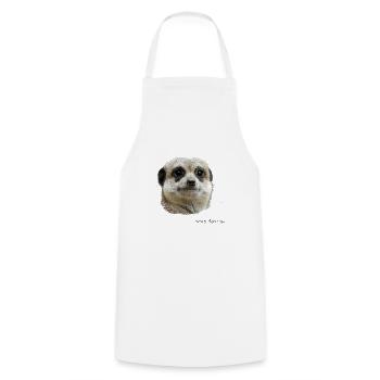 suricates - Tablier de cuisine - blanc - Devant - AI Model Male 185 dark (185cm)